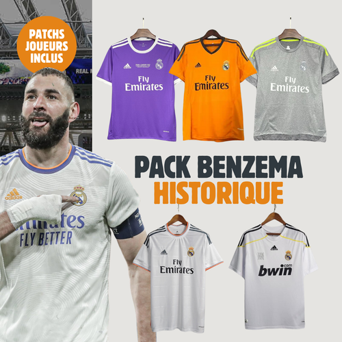 Pack Maillots Benzema Real Madrid - Vêtements de sport