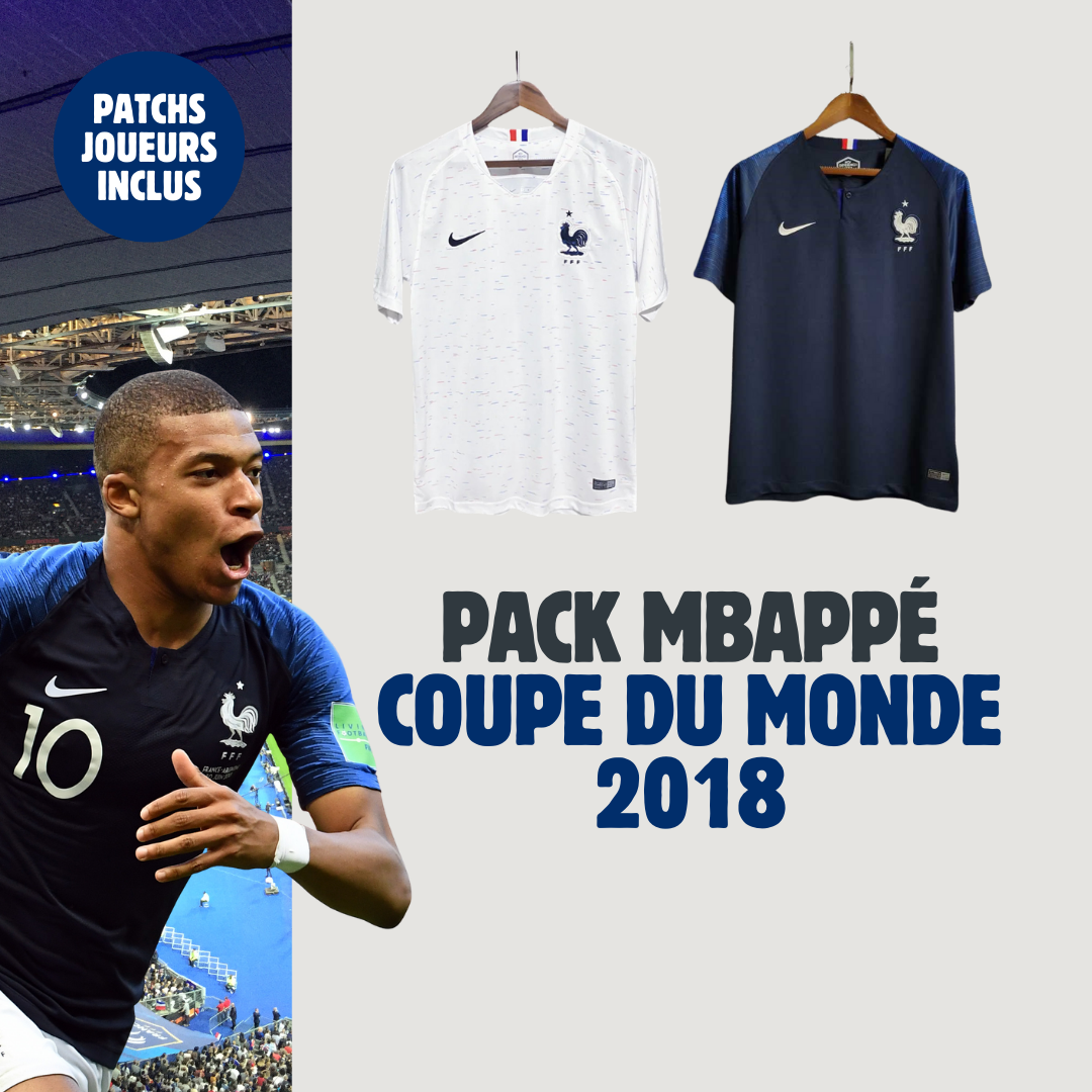 Pack Maillots Mbappe Coupe Du Monde 2018 - Vêtements de sport