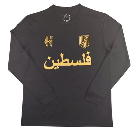 Palestine Manches Longues Noir/Doré 2024/2025 - Vêtements de sport