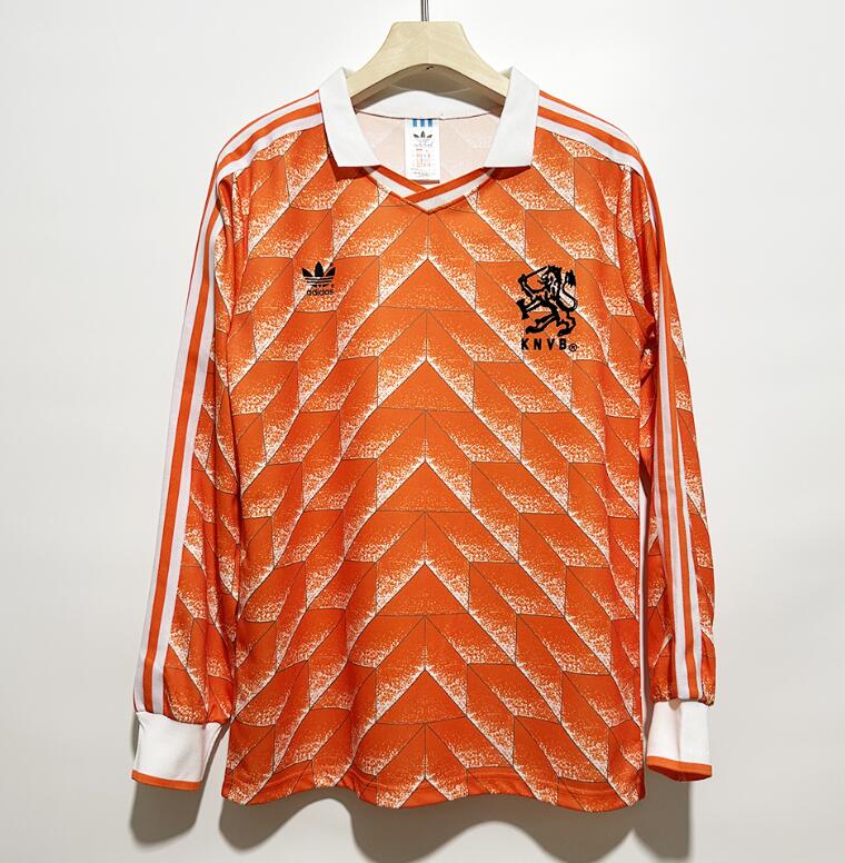 Pays-Bas 1988 Domicile - Manches Longues ( + 2€) / S - Vêtements de sport