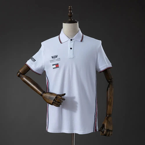 Polo Cadillac x Tommy Hilfiger F1 Blanc - Vêtements de sport