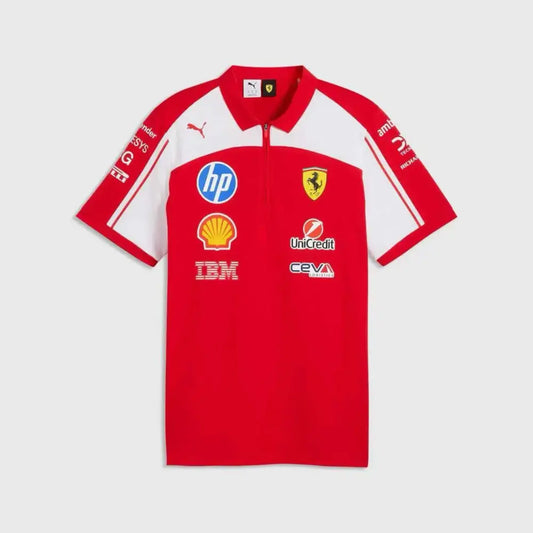 Polo Ferrari F1 Rouge 2026 - Vêtements de sport