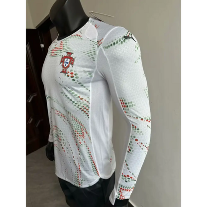 Portugal Extérieur Version Joueur Manches Longues 2025/2026 - Vêtements de sport