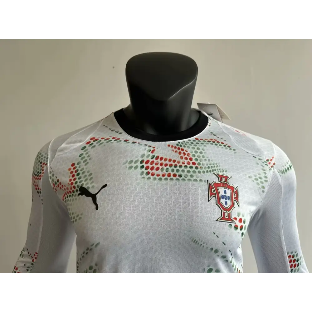 Portugal Extérieur Version Joueur Manches Longues 2025/2026 - Vêtements de sport