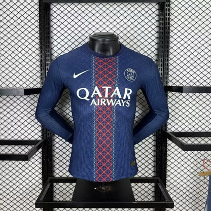PSG Paris-Saint-Germain Domicile Version joueur manches longues 2025/2026 - Vêtements de sport