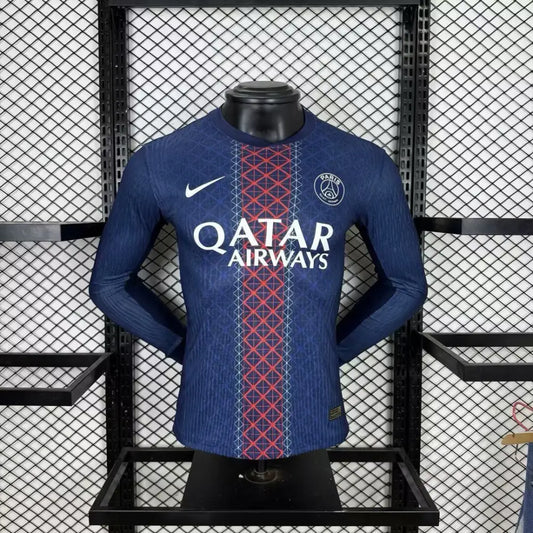 PSG Paris-Saint-Germain Domicile Version joueur manches longues 2025/2026 - Vêtements de sport