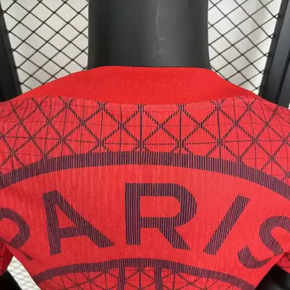 PSG Paris-Saint-Germain Training Rouge Version Joueur 2025/2026 - Vêtements de sport