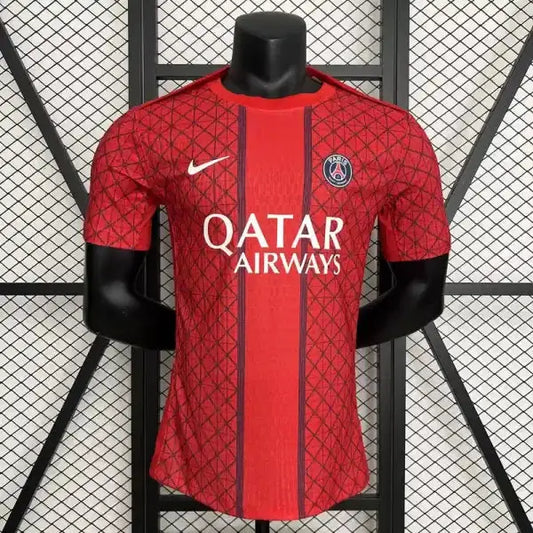 PSG Paris-Saint-Germain Training Rouge Version Joueur 2025/2026 - Vêtements de sport