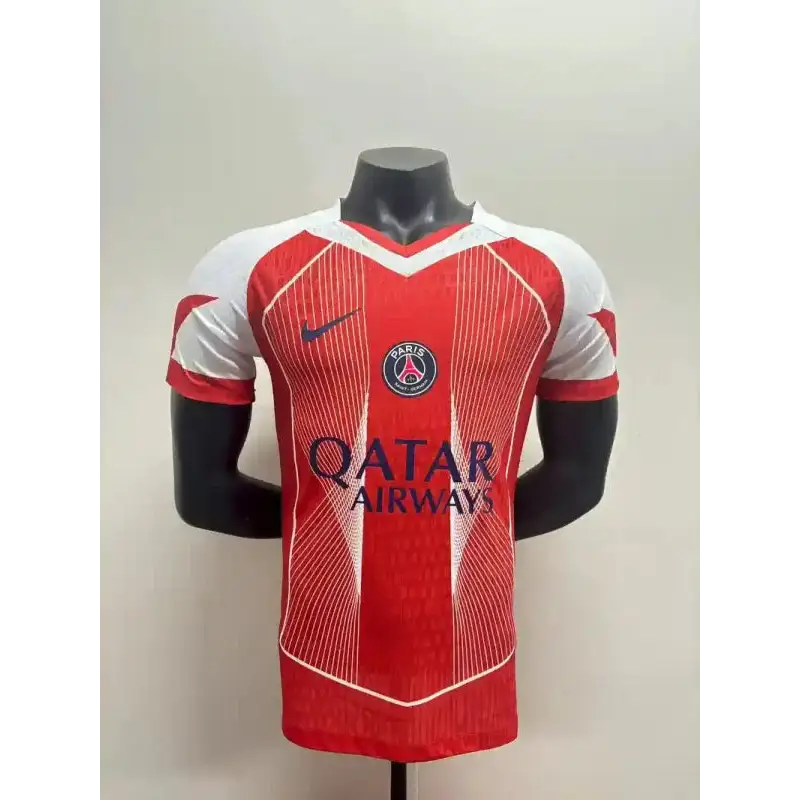 PSG Paris-Saint-Germain Version Joueur Edition Spécial Rouge/Blanc 2025/2026 - Vêtements de sport