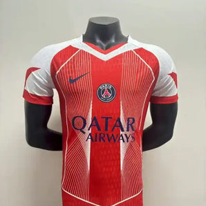 PSG Paris Saint Germain Version Joueur Edition Spécial Rouge/Blanc 2025/2026 Vêtements de sport