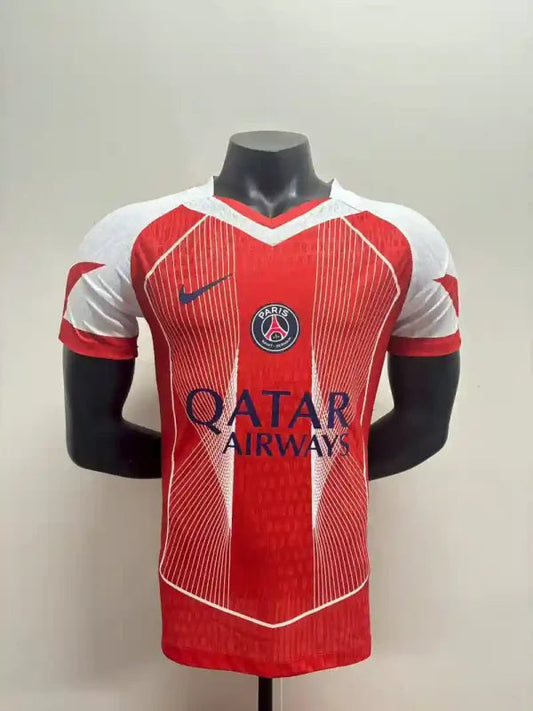 PSG Paris-Saint-Germain Version Joueur Edition Spécial Rouge/Blanc 2025/2026