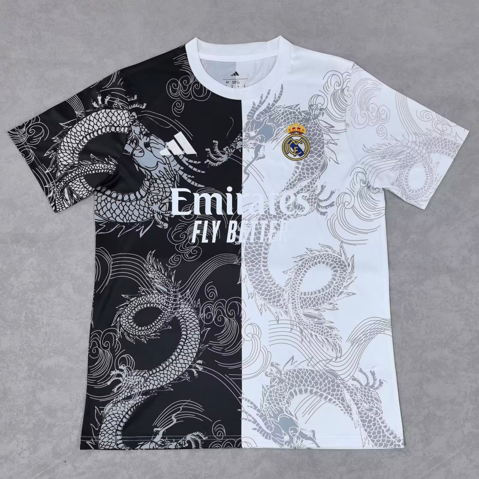 Real Madrid Concept Blanc/Noir Dragon 2025/2026 - Vêtements de sport