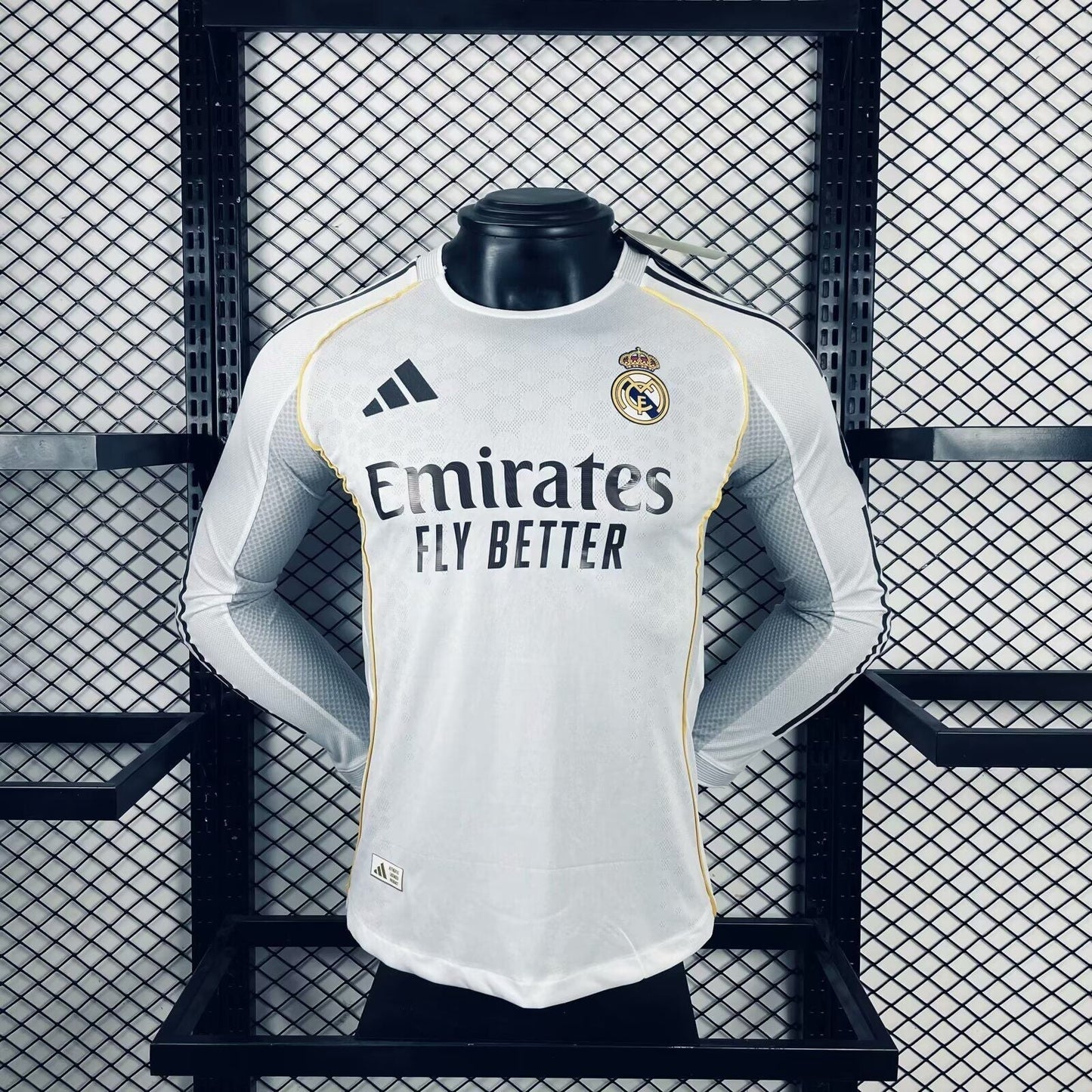 Real Madrid Domicile Version Joueur Manches Longues 2025/2026 - Vêtements de sport
