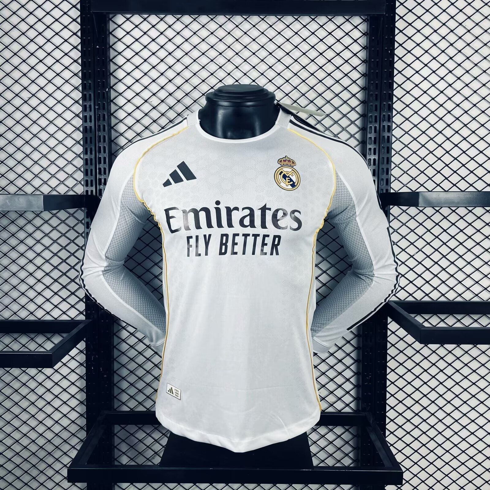 Real Madrid Domicile Version Joueur Manches Longues 2025/2026 - Vêtements de sport
