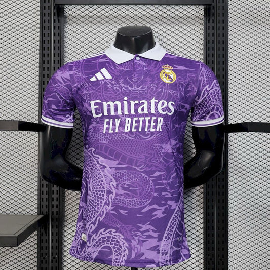 Real Madrid Dragon Violet 2025/2026 - Dragon Noir et Vert / S - Vêtements de sport