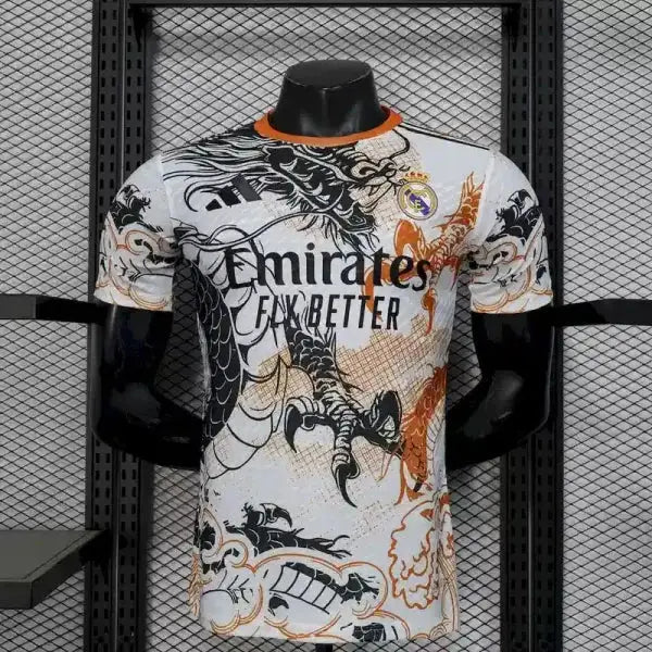 Real Madrid Dragon White Version Joueur 2025/2026 - Vêtements de sport