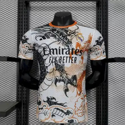 Real Madrid Dragon White Version Joueur 2025/2026 - Vêtements de sport