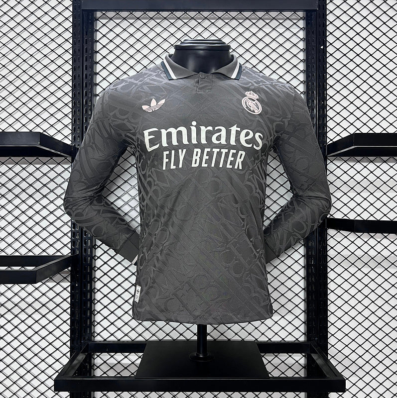 Real Madrid Third 2024/2025 - Version Joueur manches longues ( + 7€) / S - Vêtements de sport