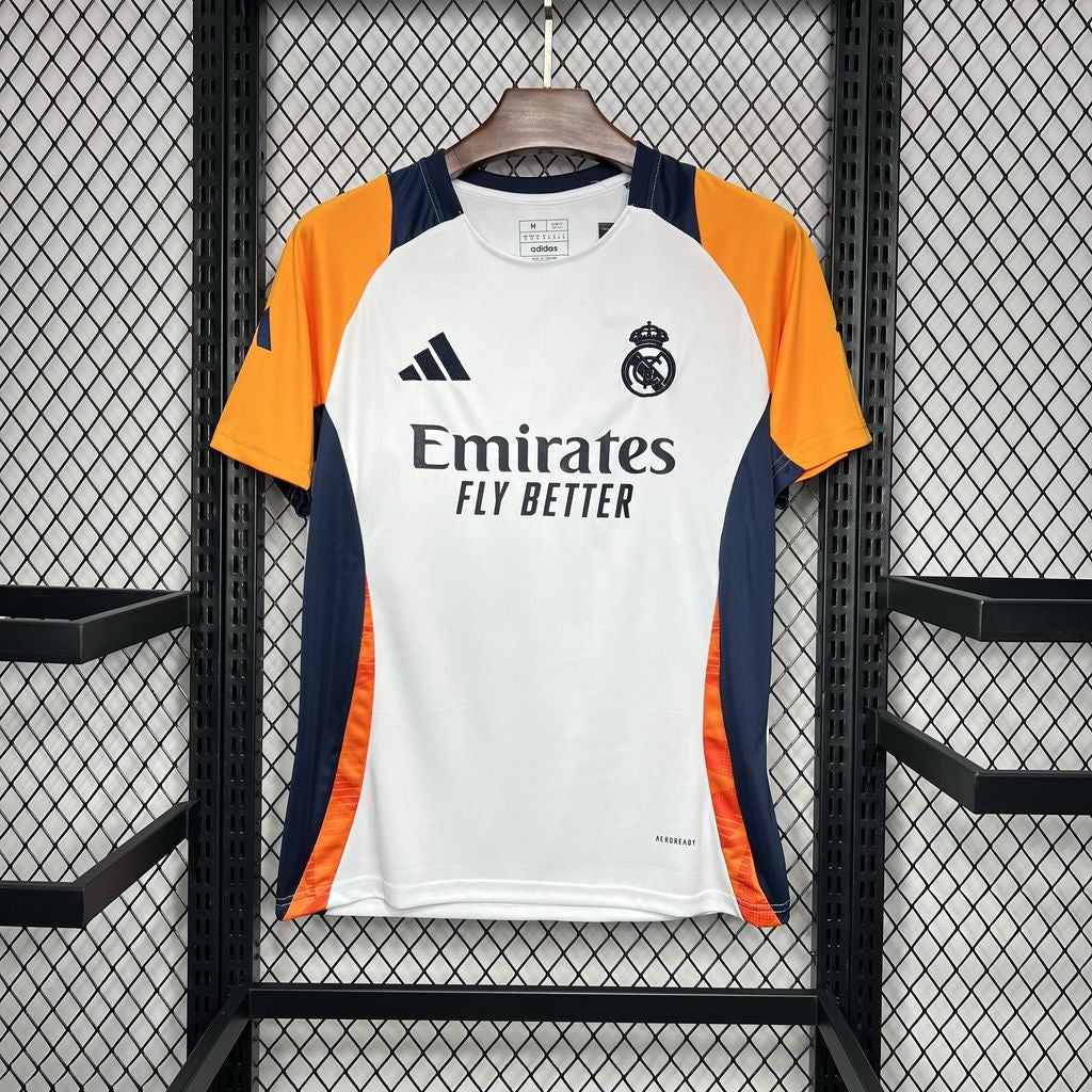 Real Madrid Training Blanc/Orange 2024/2025 - Training / S - Vêtements de sport