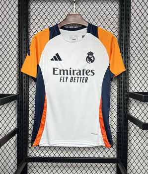 Real Madrid Training Blanc/Orange 2024/2025 - Training / S - Vêtements de sport