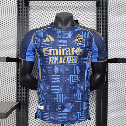 Real Madrid x LV Bleu Version Joueur 2025/2026 - Vêtements de sport