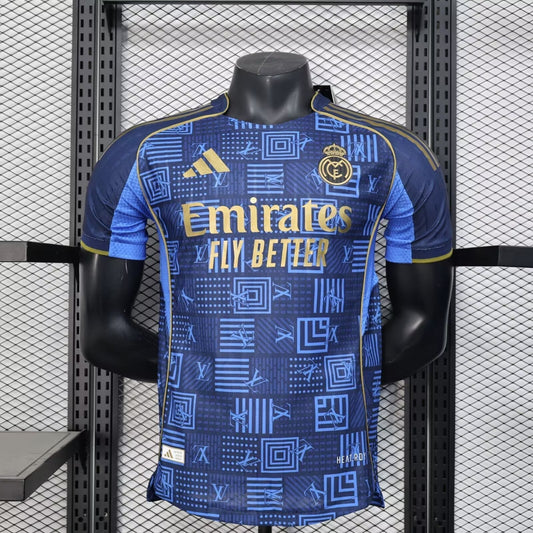 Real Madrid x LV Bleu Version Joueur 2025/2026 - Vêtements de sport