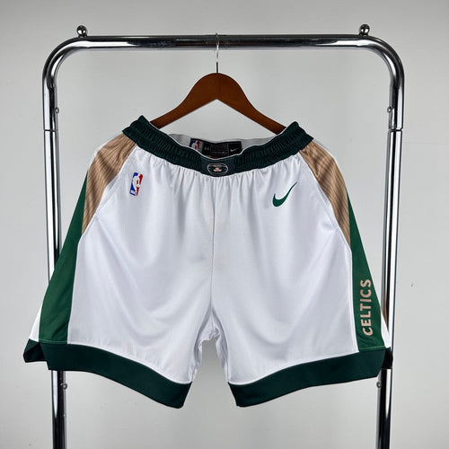 Short Boston Celtics Blanc 24/25 - Vêtements de sport