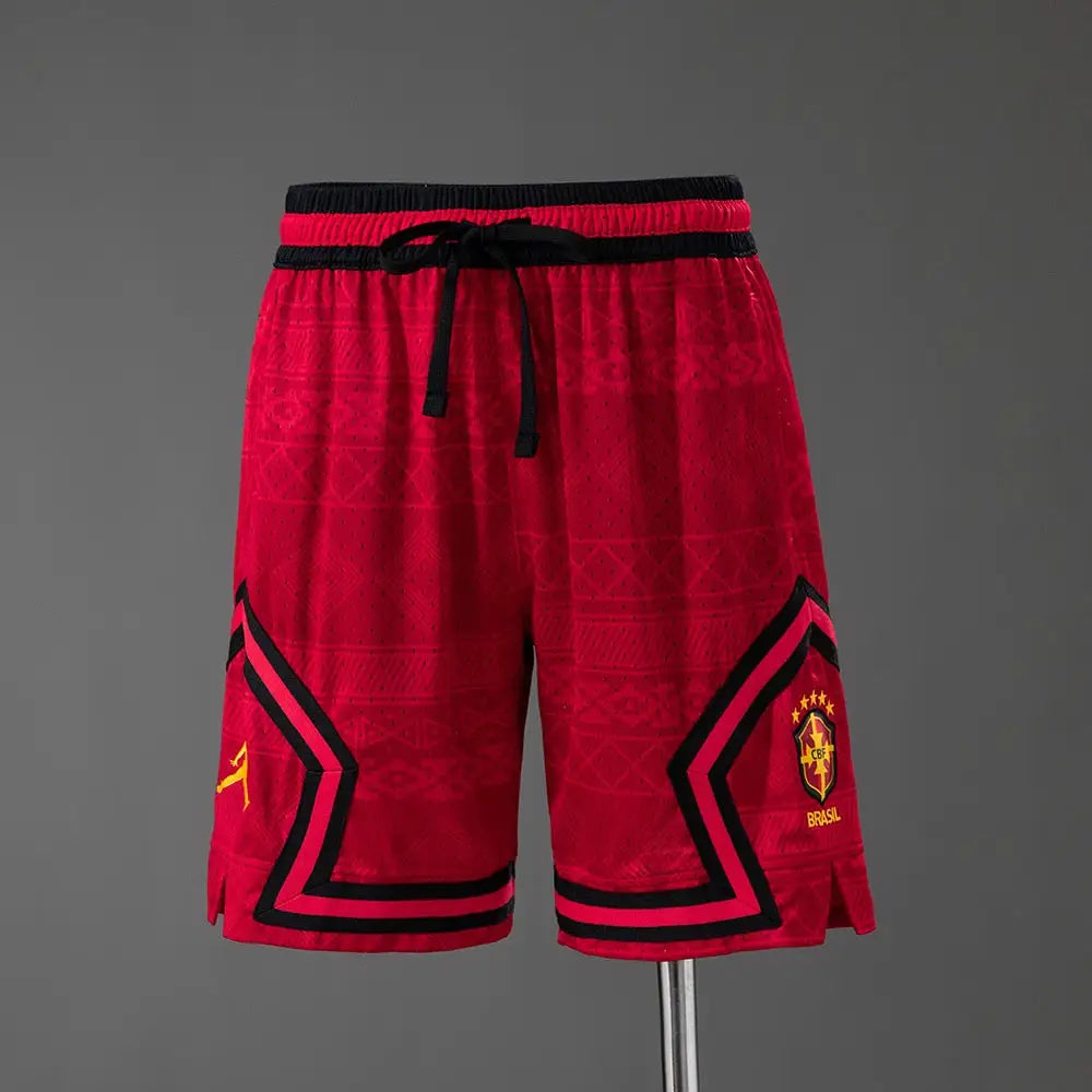 Short Brésil Coupe du Monde 2026 Jordan Rouge - Vêtements de sport