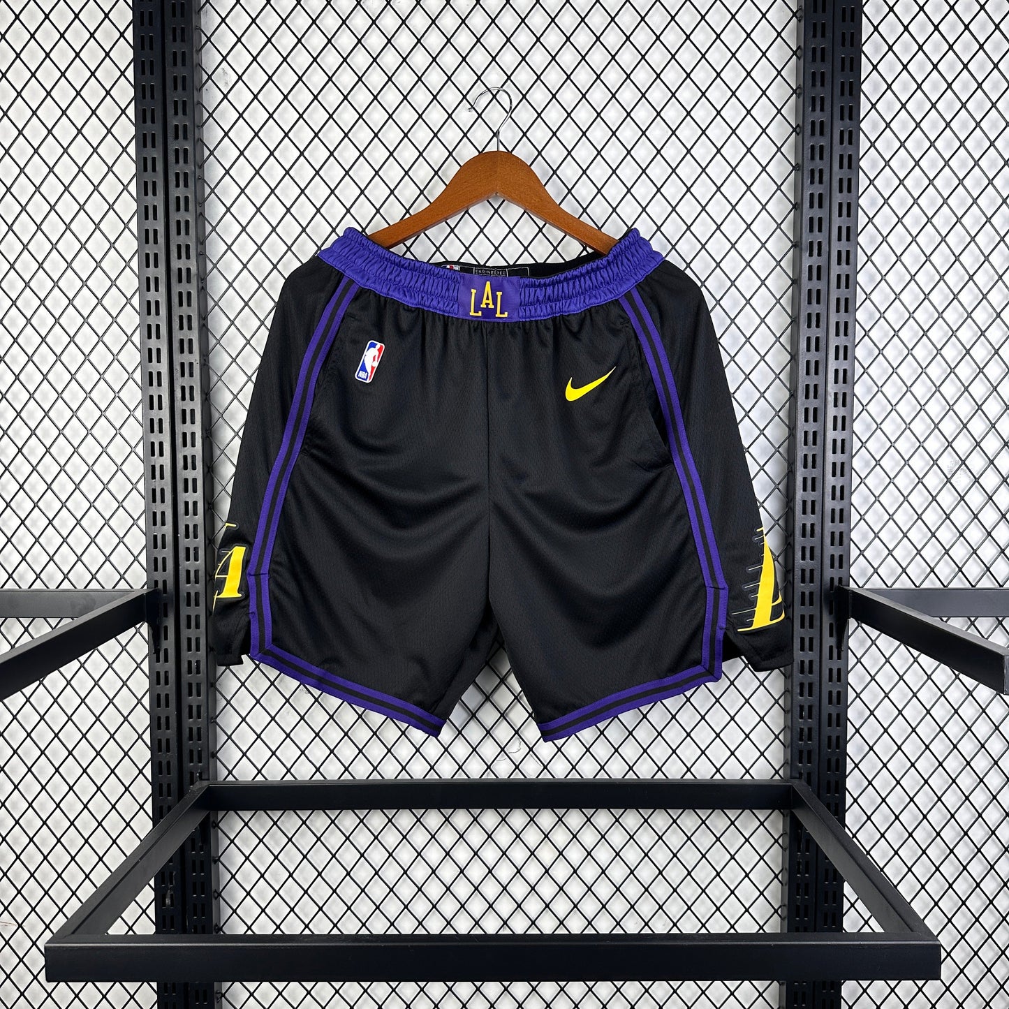 Short Los Angeles Lakers noir 24/25 - Vêtements de sport