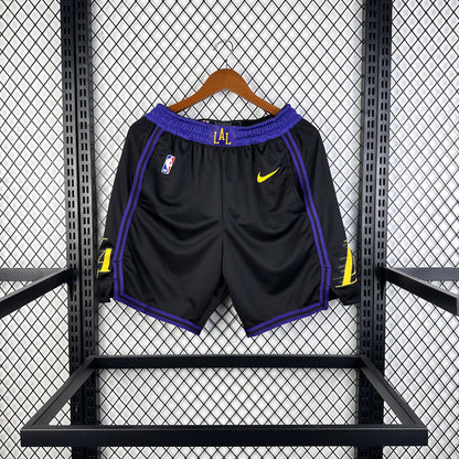 Short Los Angeles Lakers noir 24/25 - Vêtements de sport