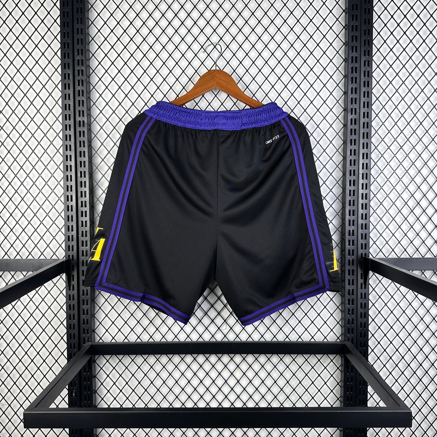Short Los Angeles Lakers noir 24/25 - Vêtements de sport