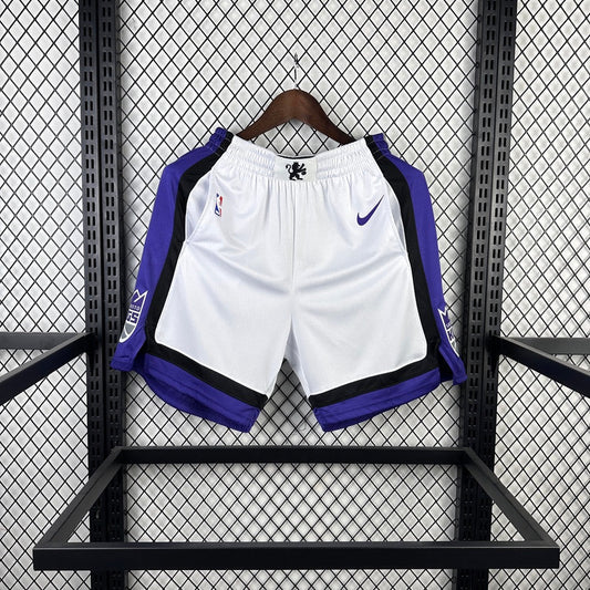Short Sacramento Kings Blanc 24/25 - Vêtements de sport