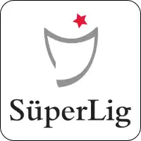 Logo simple en noir et blanc avec une ligne courbe surmontée d'une étoile rouge et le texte 'SüperLig' en dessous.