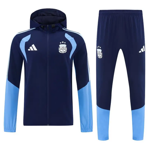 Survêtement A Capuche Coupe-Vent Argentine Bleu 2026 - Vêtements de sport