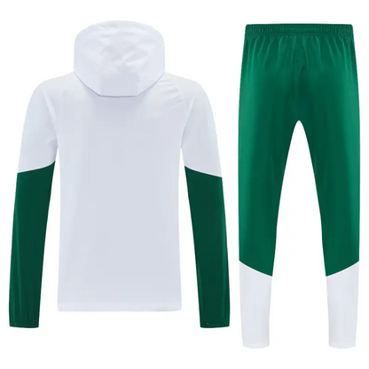 Survêtement A Capuche Coupe-Vent Italie Blanc & Vert 2026 - Vêtements de sport