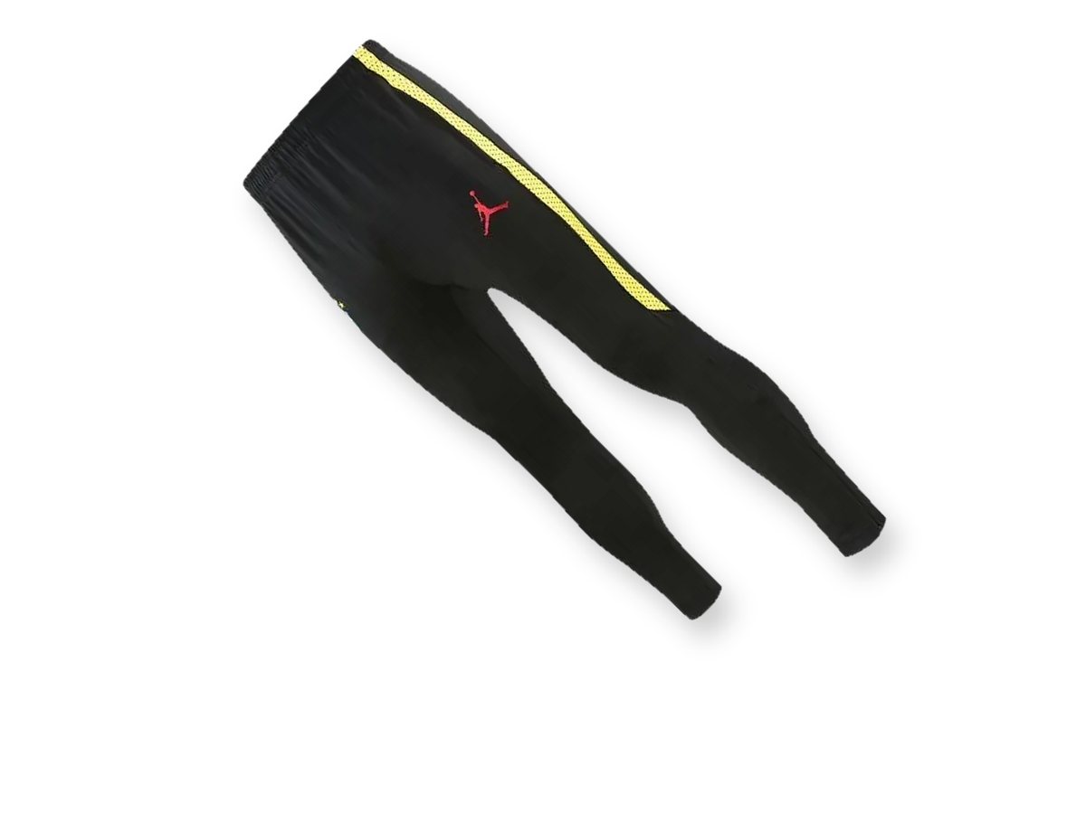 Pantalon de survêtement training Brésil noir et jaune