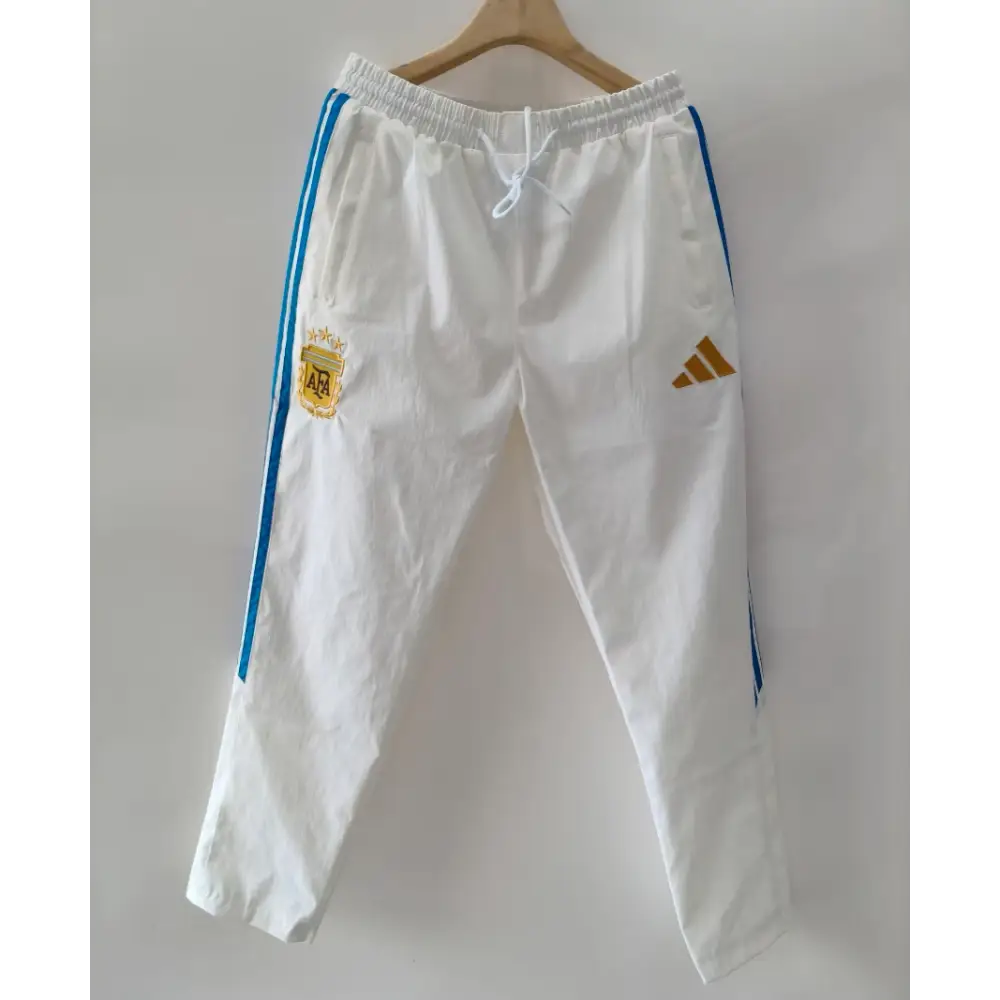 Survêtement Coupe-Vent Argentine Blanc & Rayures Bleues 2026 - Vêtements de sport