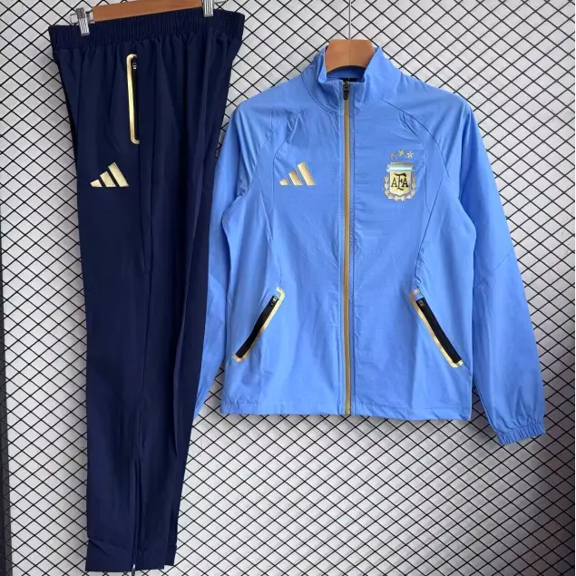 Survêtement Coupe-Vent Argentine Bleu Clair 2026 - Vêtements de sport