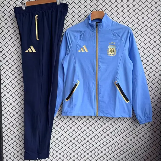 Survêtement Coupe-Vent Argentine Bleu Clair 2026 - Vêtements de sport
