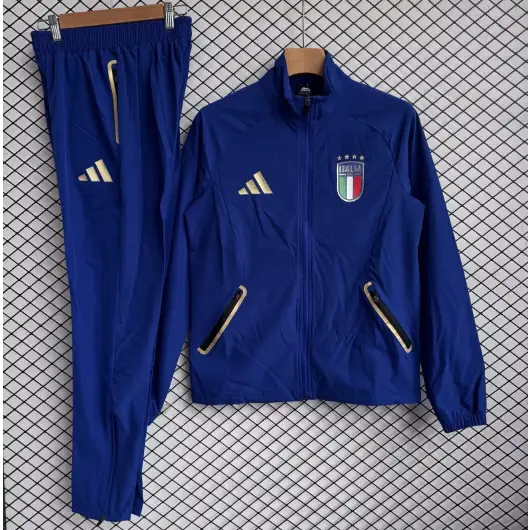 Survêtement Coupe-Vent Italie Bleu 2026 - Vêtements de sport