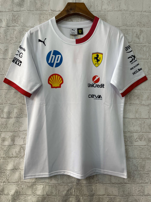 T shirt ferrari F1 Blanc - Vêtements de sport