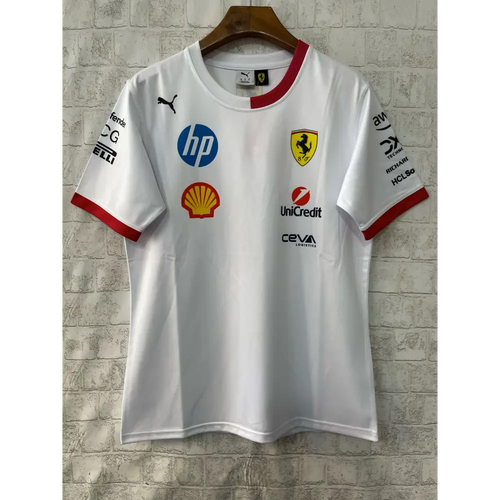 T shirt ferrari F1 Blanc - Vêtements de sport