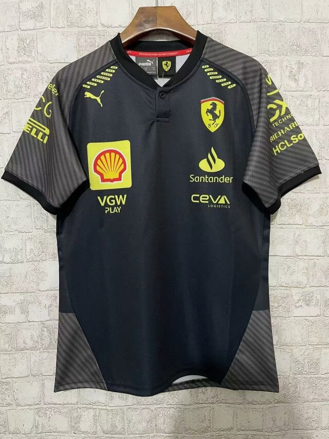 T shirt ferrari F1 noir - Vêtements de sport