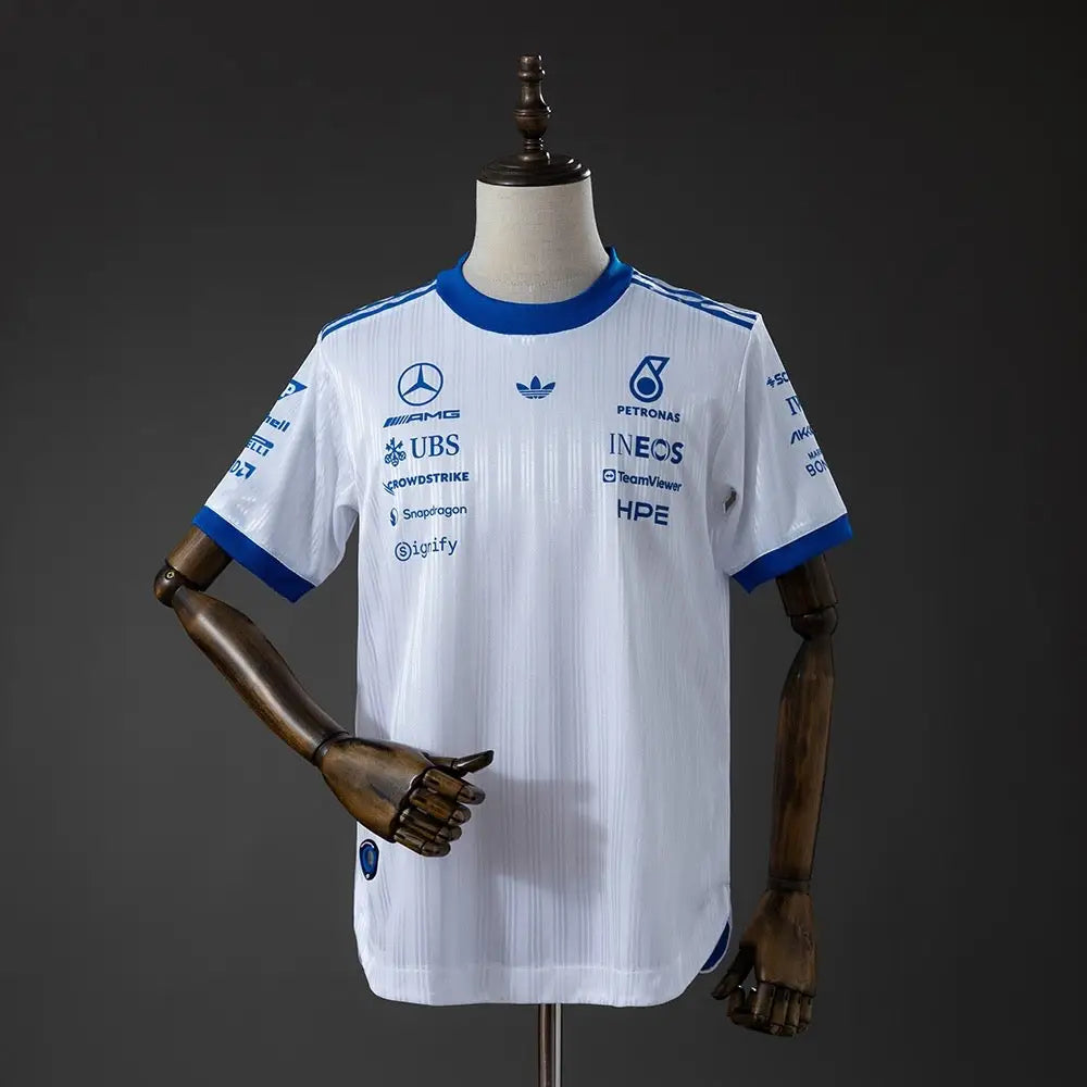 T shirt mercedes AMG Petronas 2026/2027 Blanc - Vêtements de sport