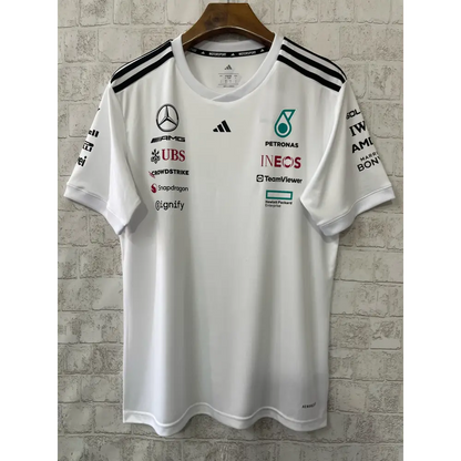 T shirt mercedes blanc - Vêtements de sport