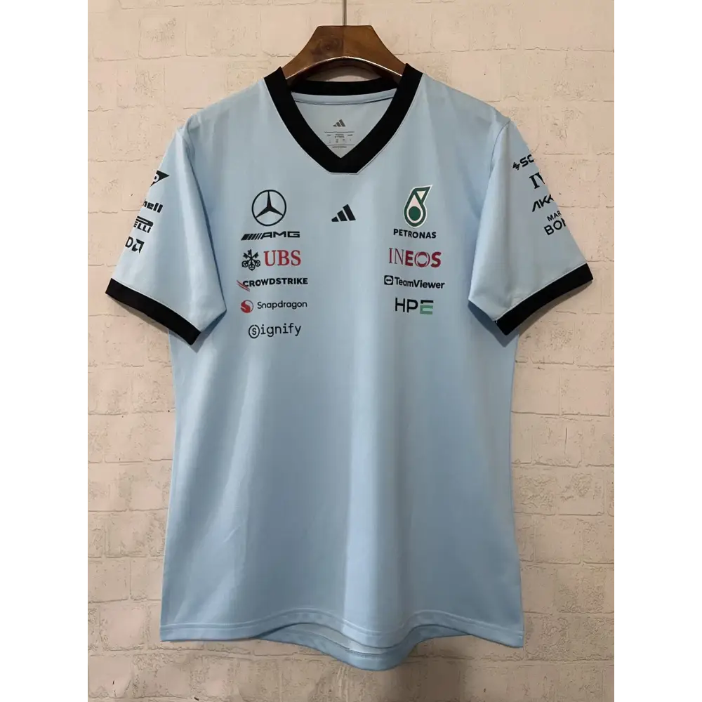 T shirt mercedes Bleu 2026 - Vêtements de sport