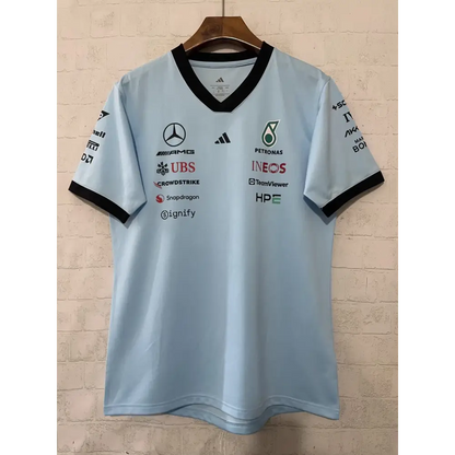 T shirt mercedes Bleu 2026 - Vêtements de sport