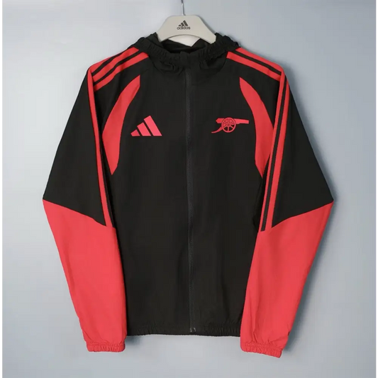 Veste A Capuche Coupe-Vent Arsenal 2026/2027 Noir - Vêtements de sport