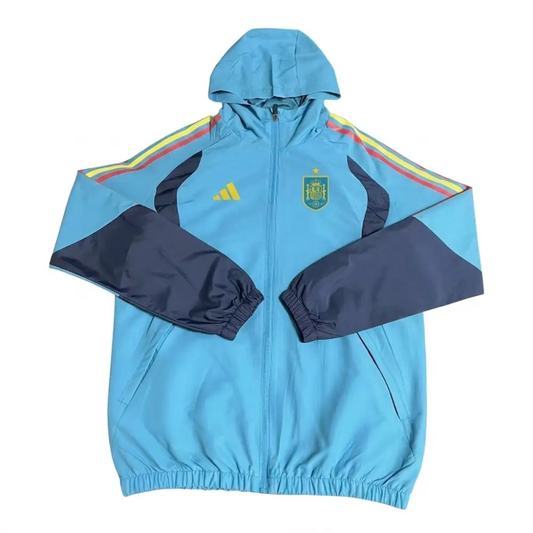 Veste A Capuche Coupe-Vent Espagne Bleu Clair 2026