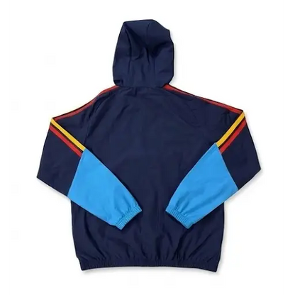 Veste A Capuche Coupe-Vent Espagne Bleu Foncé 2026